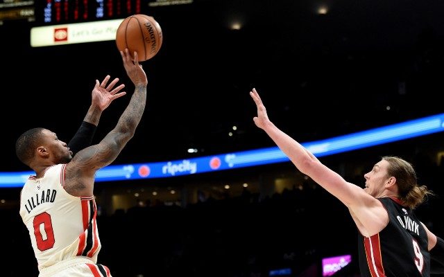 Dame goes for 33 as Blazers beat Miami Heat 115-109