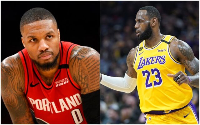 Damian Lillard snubbed for Western Conference Player of the Month for LeBron James