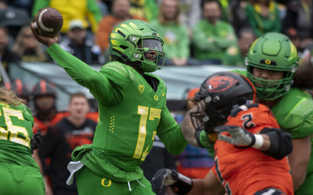 Ducks Defeat Rival Oregon State 38-29, Earn a Trip to Their Third Straight Pac-12 Championship Game
