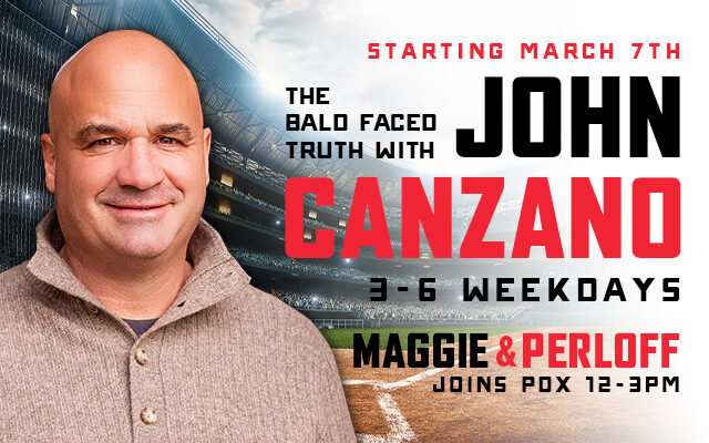 The Bald Faced Truth with John Canzano moving to a “New” time starting March 7th!