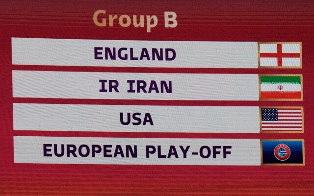 United States draws England, Iran in Group B at 2022 World Cup