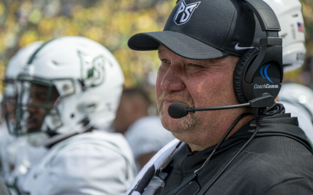 Portland State Head Coach Bruce Barnum Says An Opposing Head Coach Sat Right Behind His Bench At Last Game